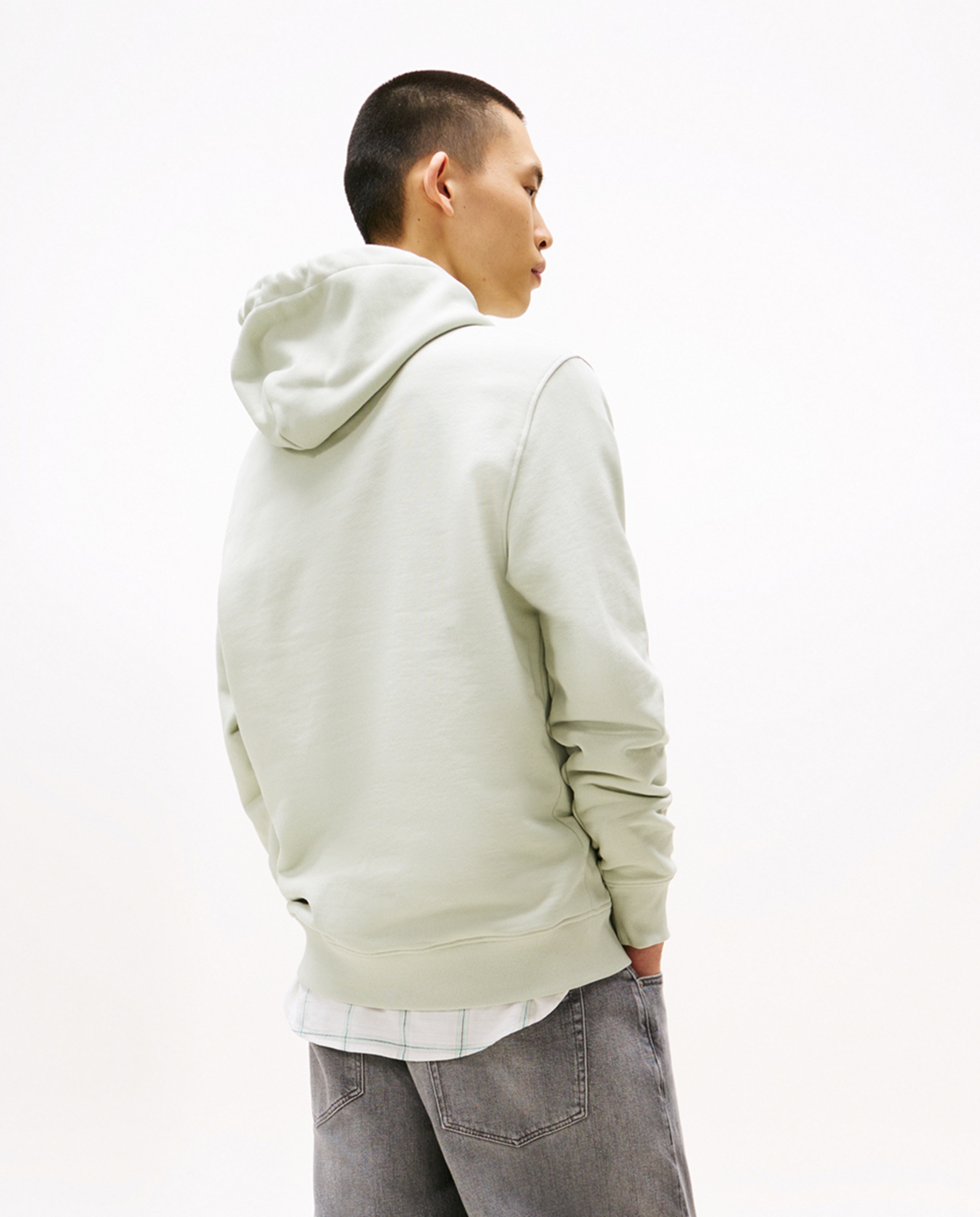 Sweatshirt Regular Fit com Capuz Verde-claro-2