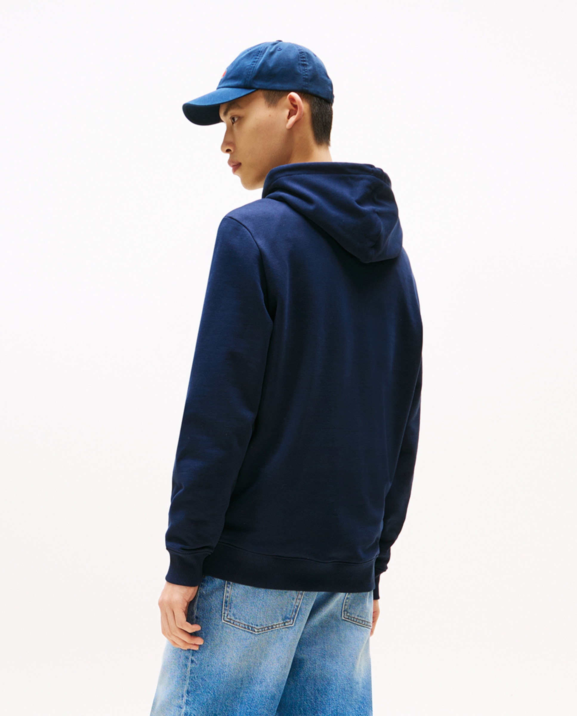 Sweatshirt Regular Fit com Capuz Azul-marinho-2