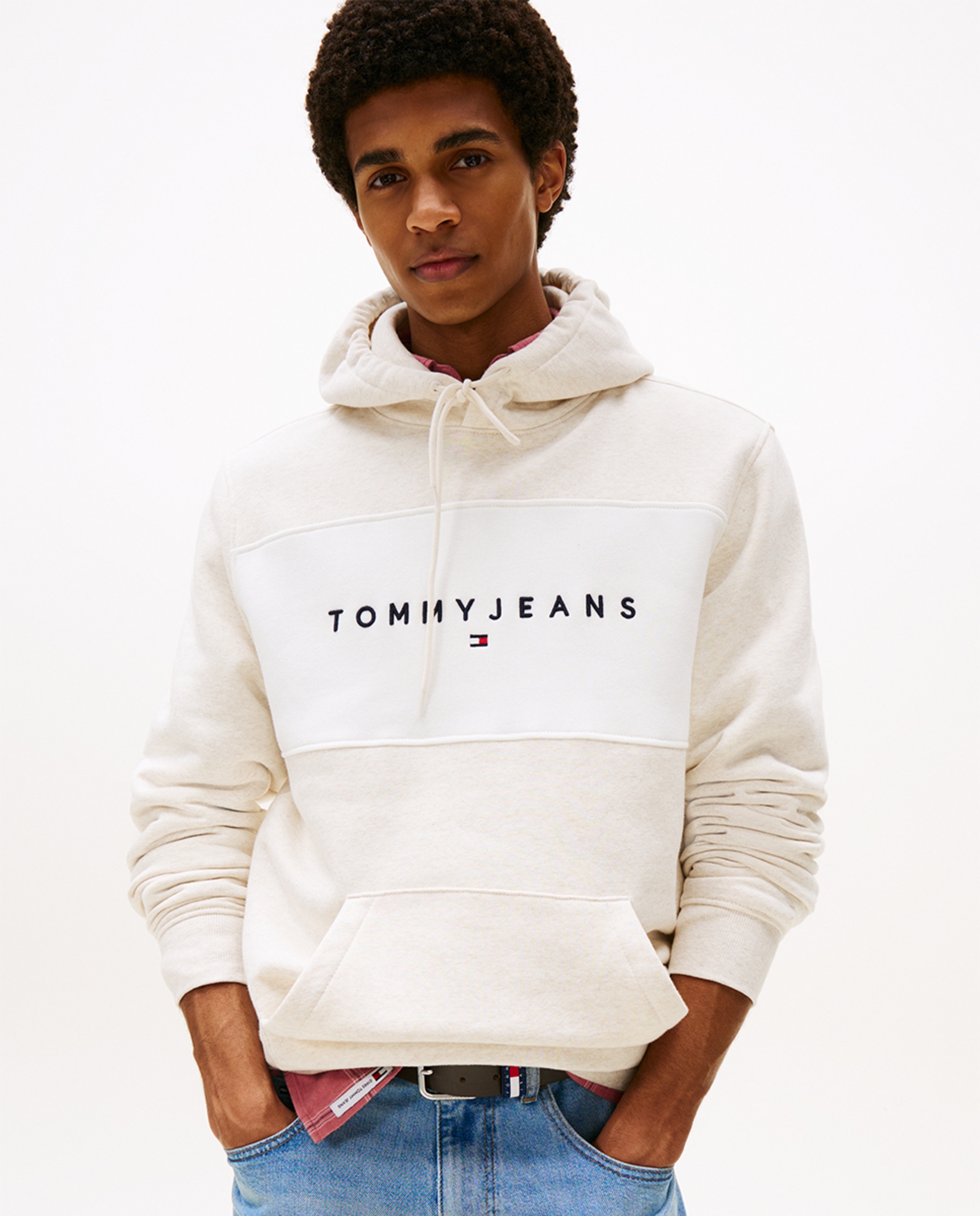 Sweatshirt Regular Fit com Capuz Bege-1