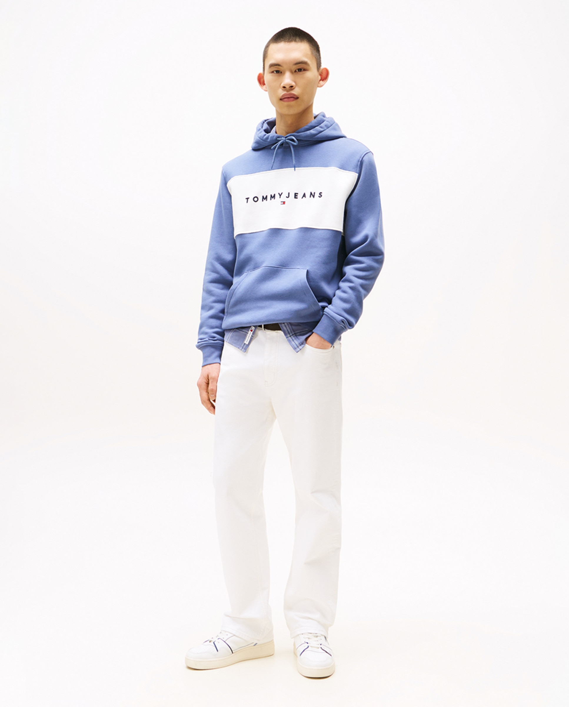 Sweatshirt Regular Fit com Capuz Azul-4