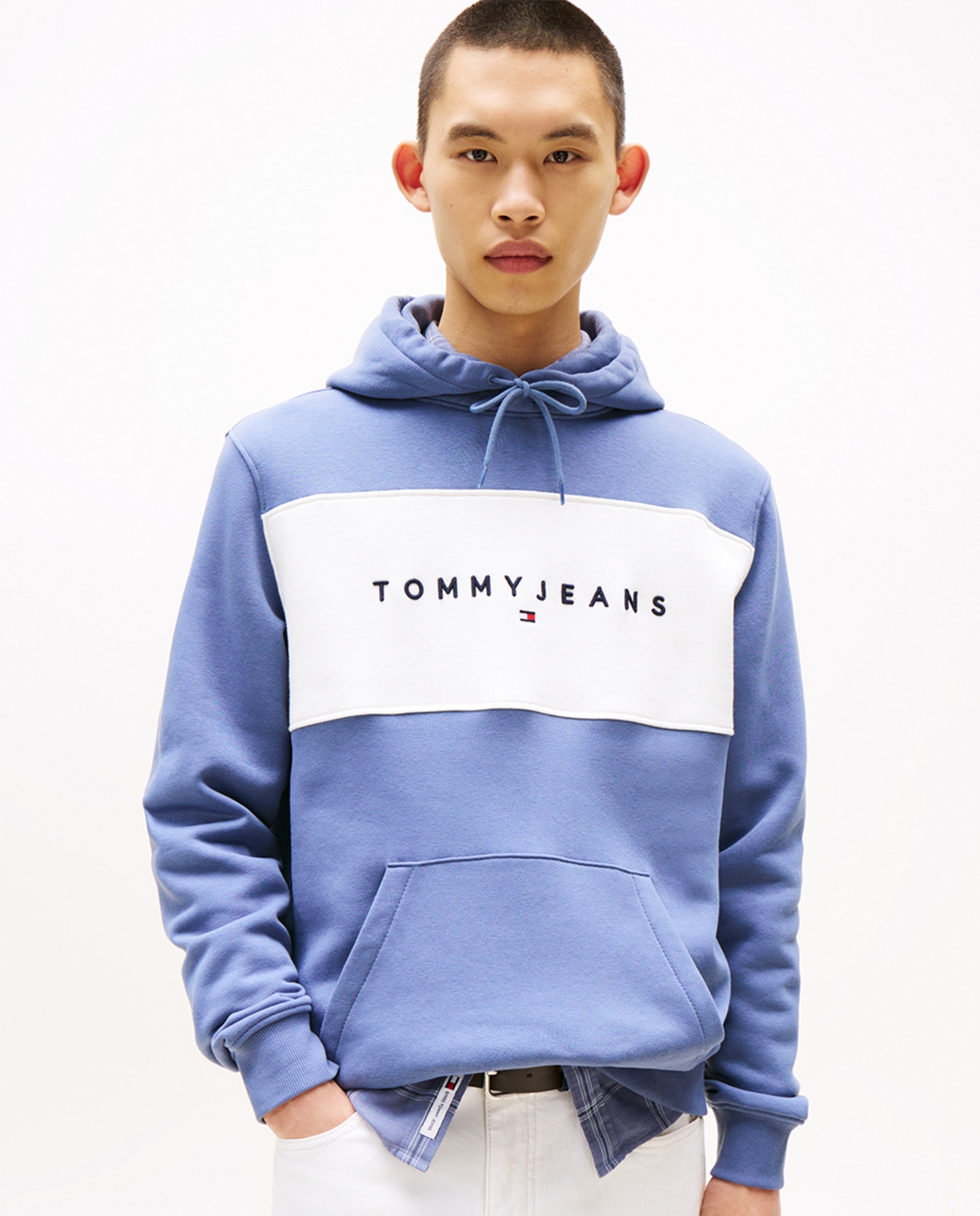 Sweatshirt Regular Fit com Capuz Azul-1