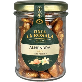 almendras dulces tostadas bañadas sin gluten y sin lactosa tarro 90 g - Finca La Rosala