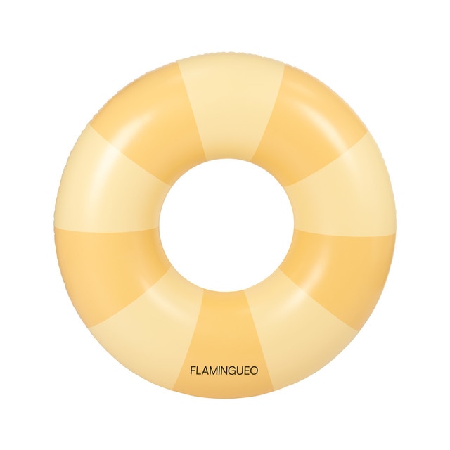 Imagen 0 de Flotador donut Flamingueo rayas amarillas
