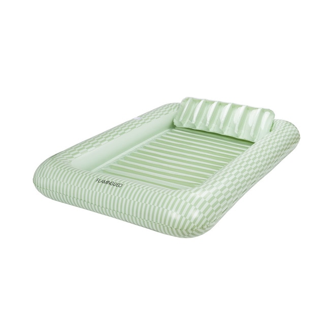 Imagem 0 de Boia tanning pool Flamingueo extragrande riscas verdes