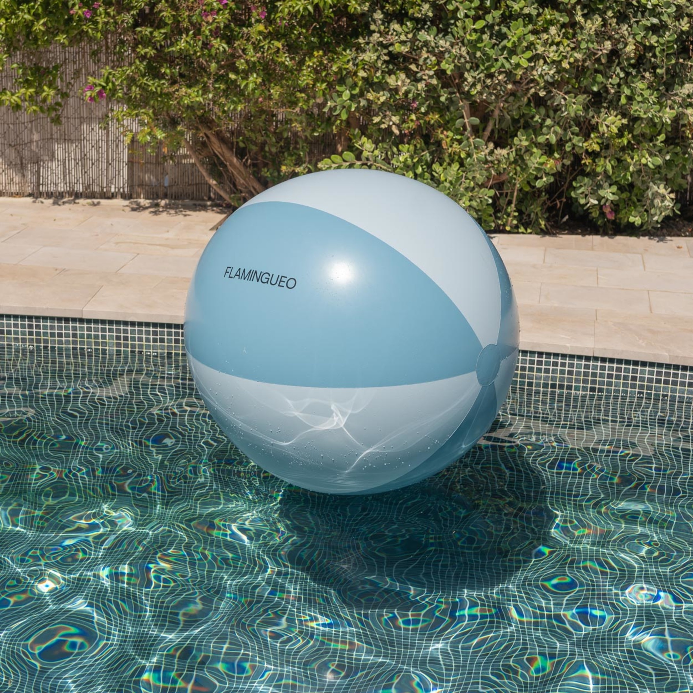 Pelota hinchable extragrande playa y piscina azul 2