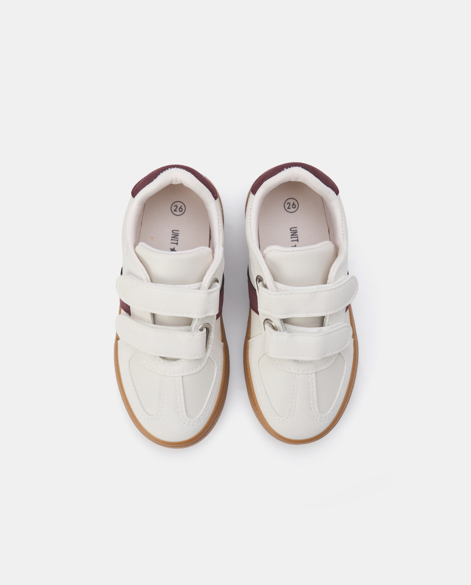 Deportivo bebés velcro con banda color Morado-4