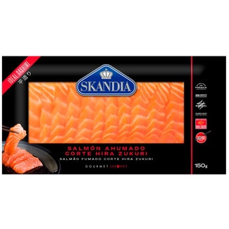 Salmão Fumado Corte Hira Zukuri unidade 150 g - Skandia