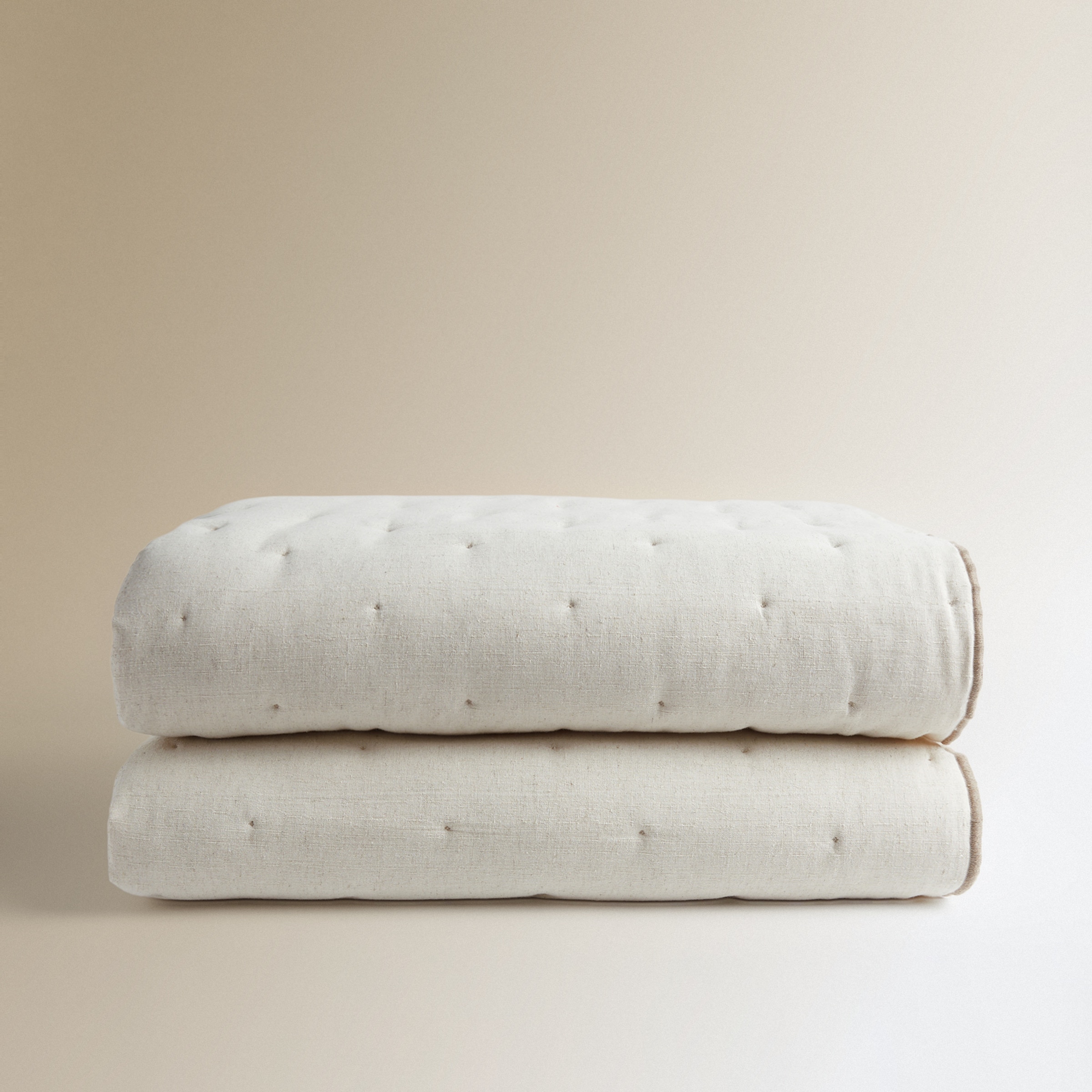 Edredão de Algodão e Linho Osma Cru-4