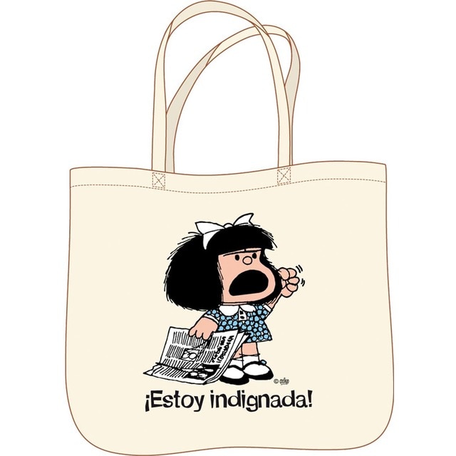 Imagen 0 de Bolsa mafalda.Tote bag ¡estoy indignada!
