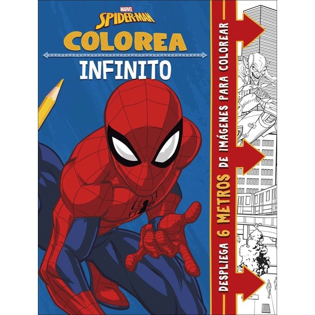 Imagem 0 de Spider-Man. Colorea infinito: 6 metros de imágenes para colorear (Capa mole)
