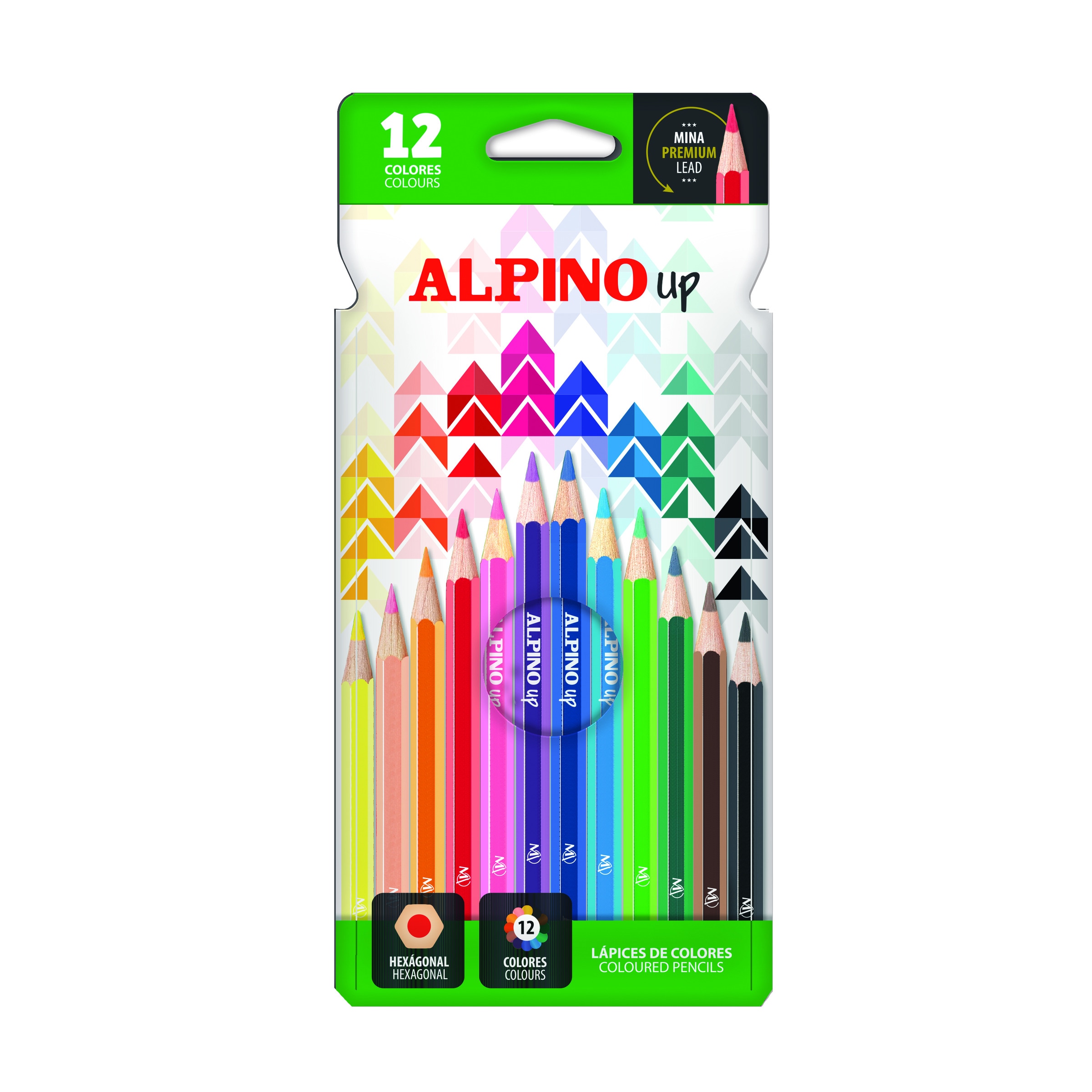 Estojo de 12 lápis de cor Alpino Up mina premium 2