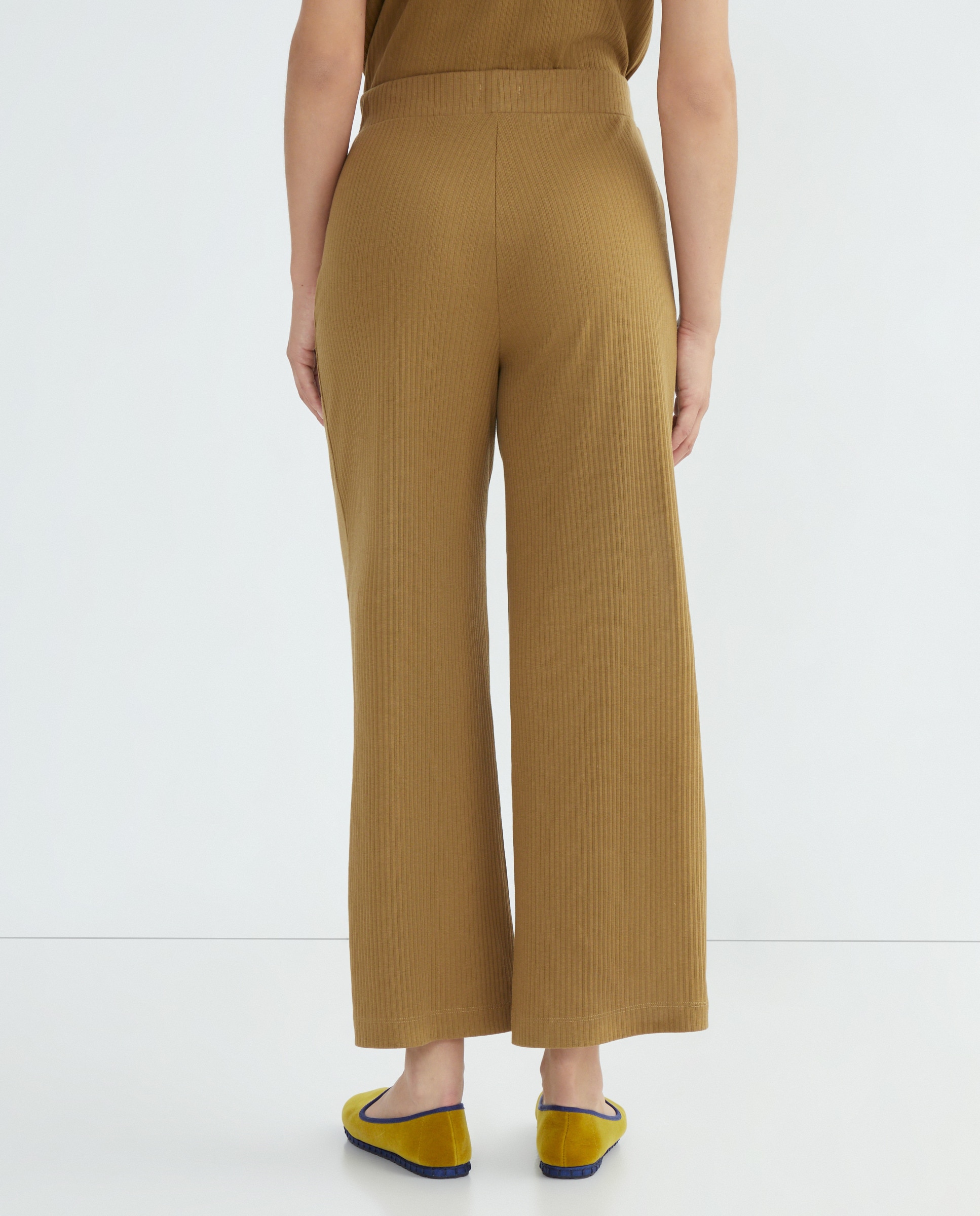 Pantalón punto canale mujer 560 Oliva-3