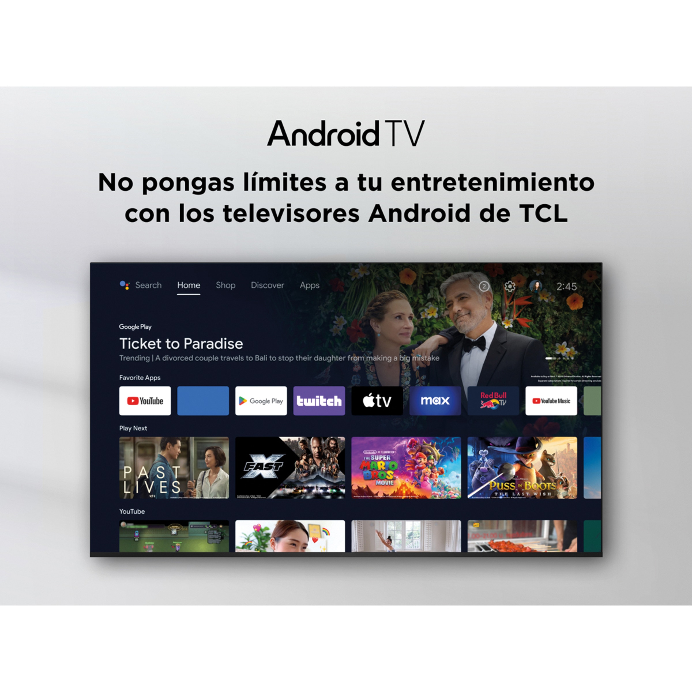 TV QLED 81,28 cm (32") TCL 32S5K, Full HD, Smart TV con Android TV, HDR, compatible con Google Cast & Google Home Titanio-7