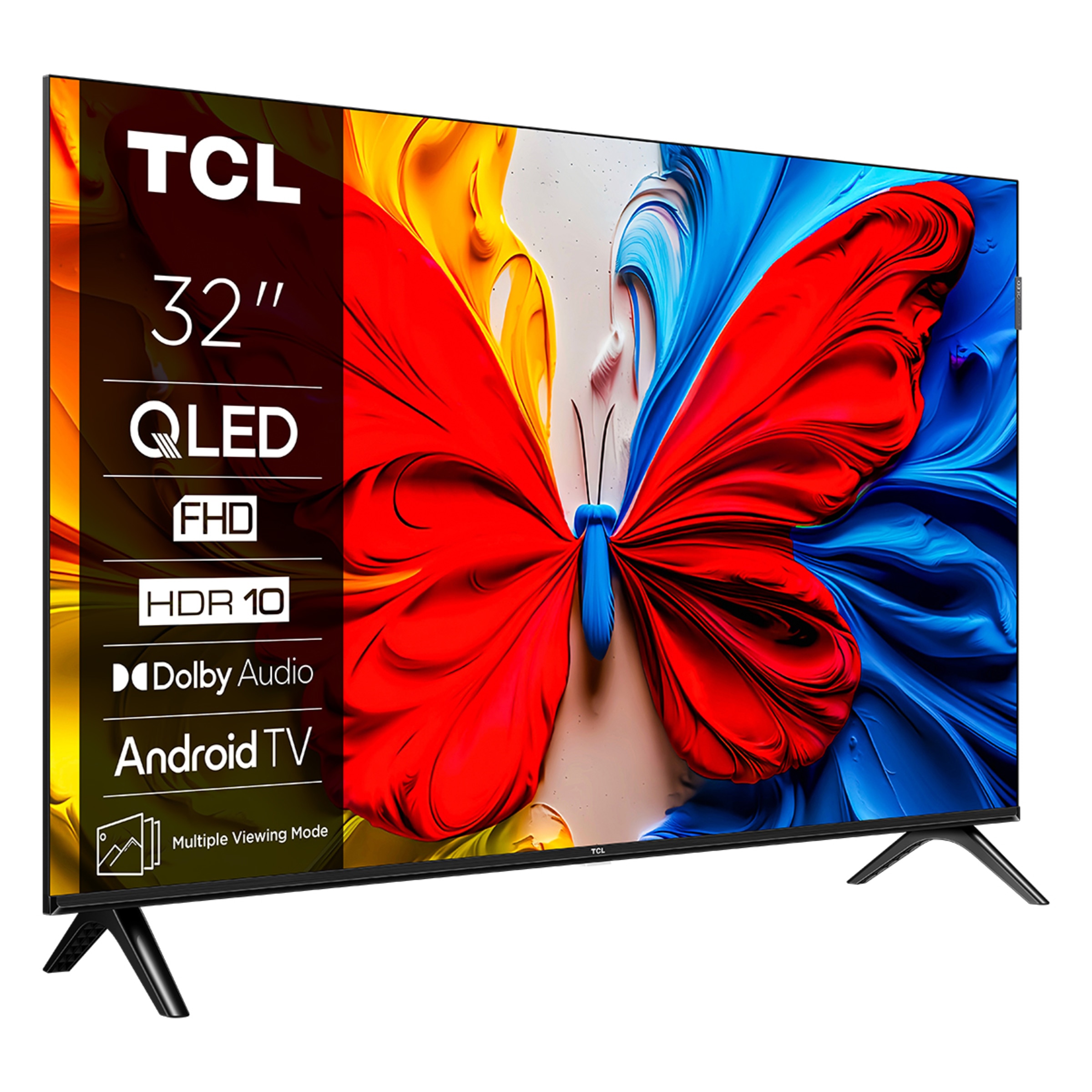TV QLED 81,28 cm (32") TCL 32S5K, Full HD, Smart TV con Android TV, HDR, compatible con Google Cast & Google Home Titanio-1