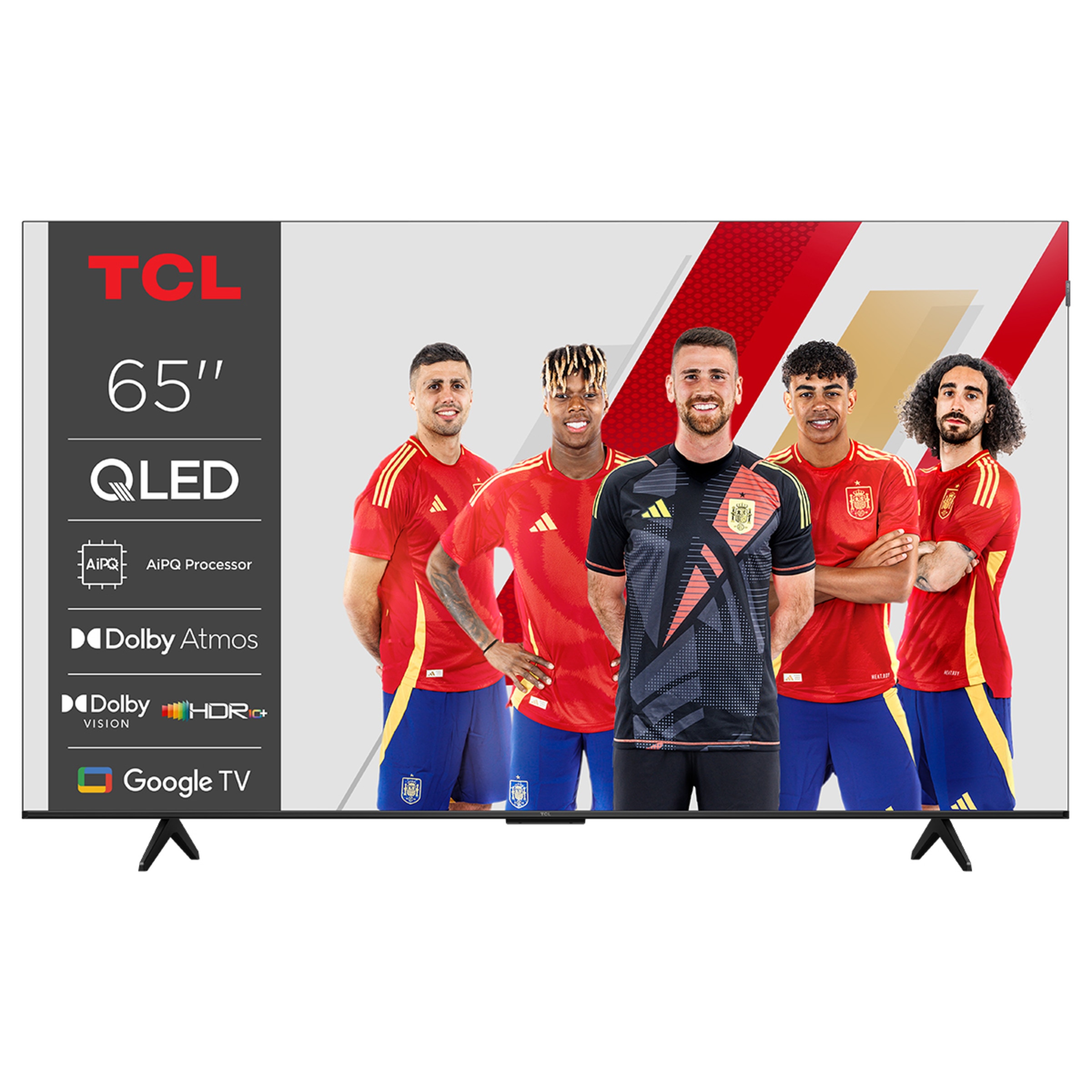 TV QLED 165,1 cm (65") TCL 65P7K, 4K HDR TV, Smart TV Powered by Google TV, compatible con Asistentes de voz Titanio-1