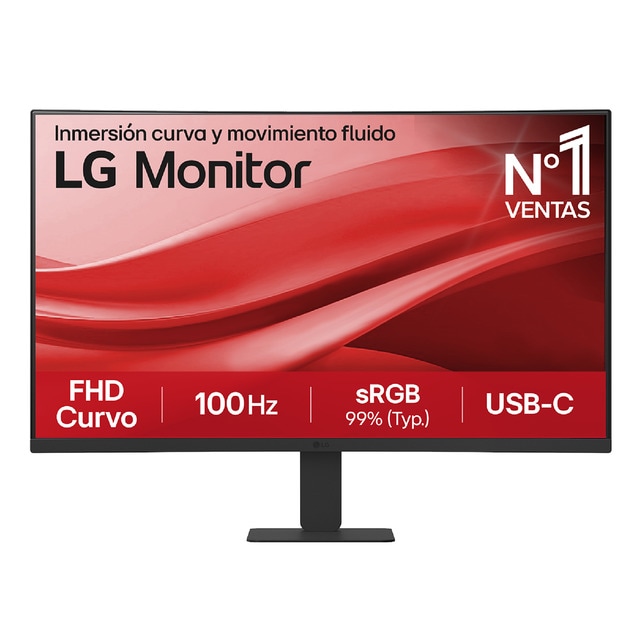 Imagen 0 de Monitor PC curvo 69cm (27") LG 27U421A-B, 100Hz, Full HD