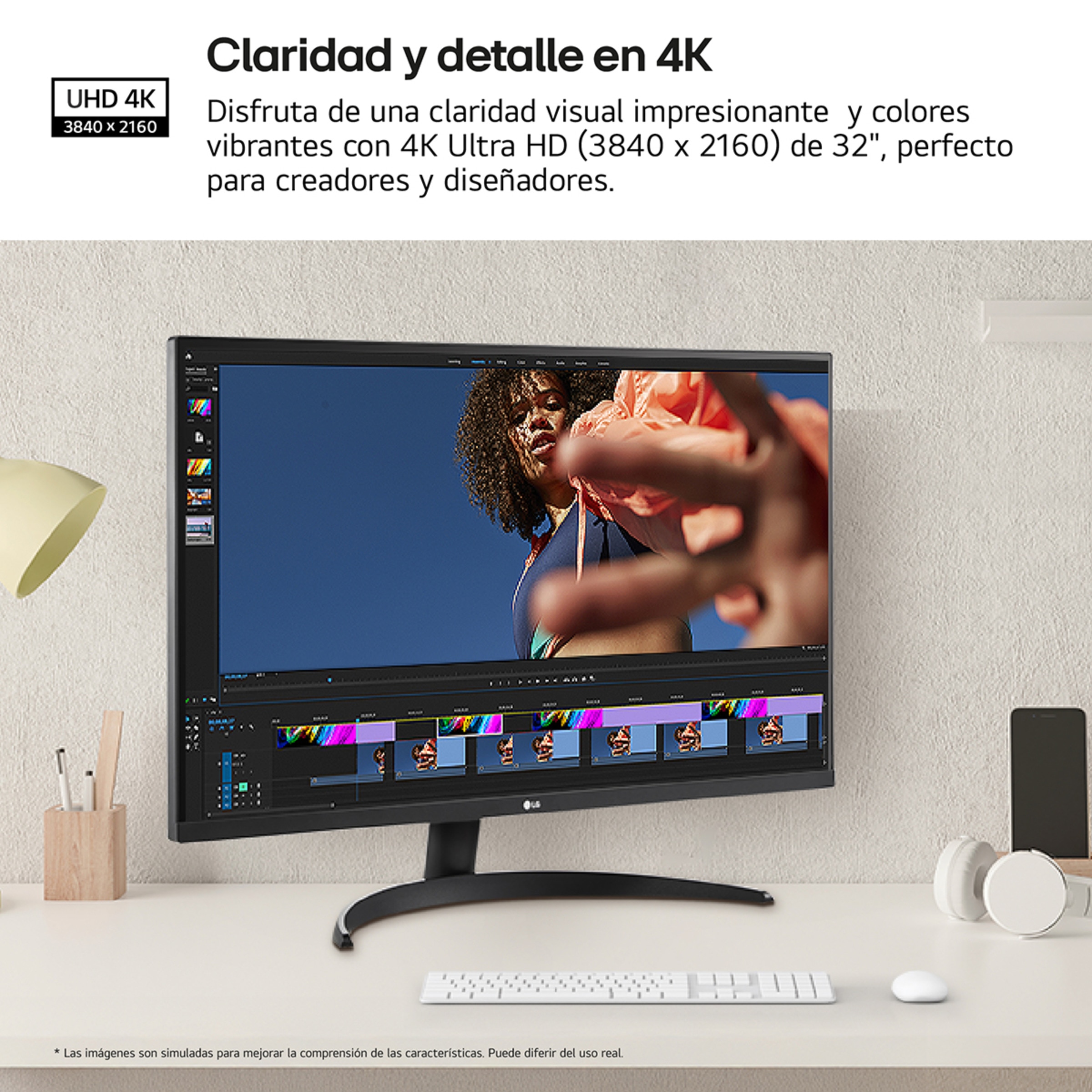 Monitor PC 80 cm (31,5") LG UltraFine 32UR500K-B, 60 Hz, UHD 4K Negro-4