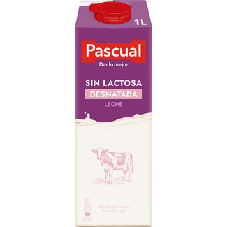 leche desnatada sin lactosa brik 1 l - Pascual