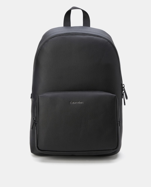 Imagem 0 de Mochila Lisa com Textura, Alça Ajustável e Logótipo à Frente