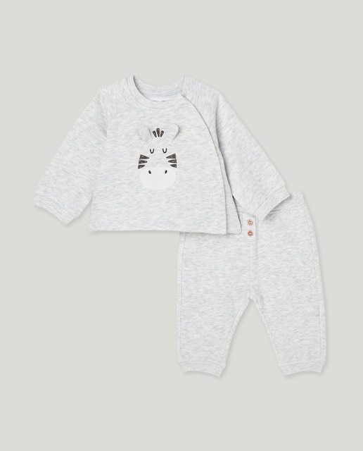 Imagen 0 de Conjunto largo felpa 2 piezas de bebés