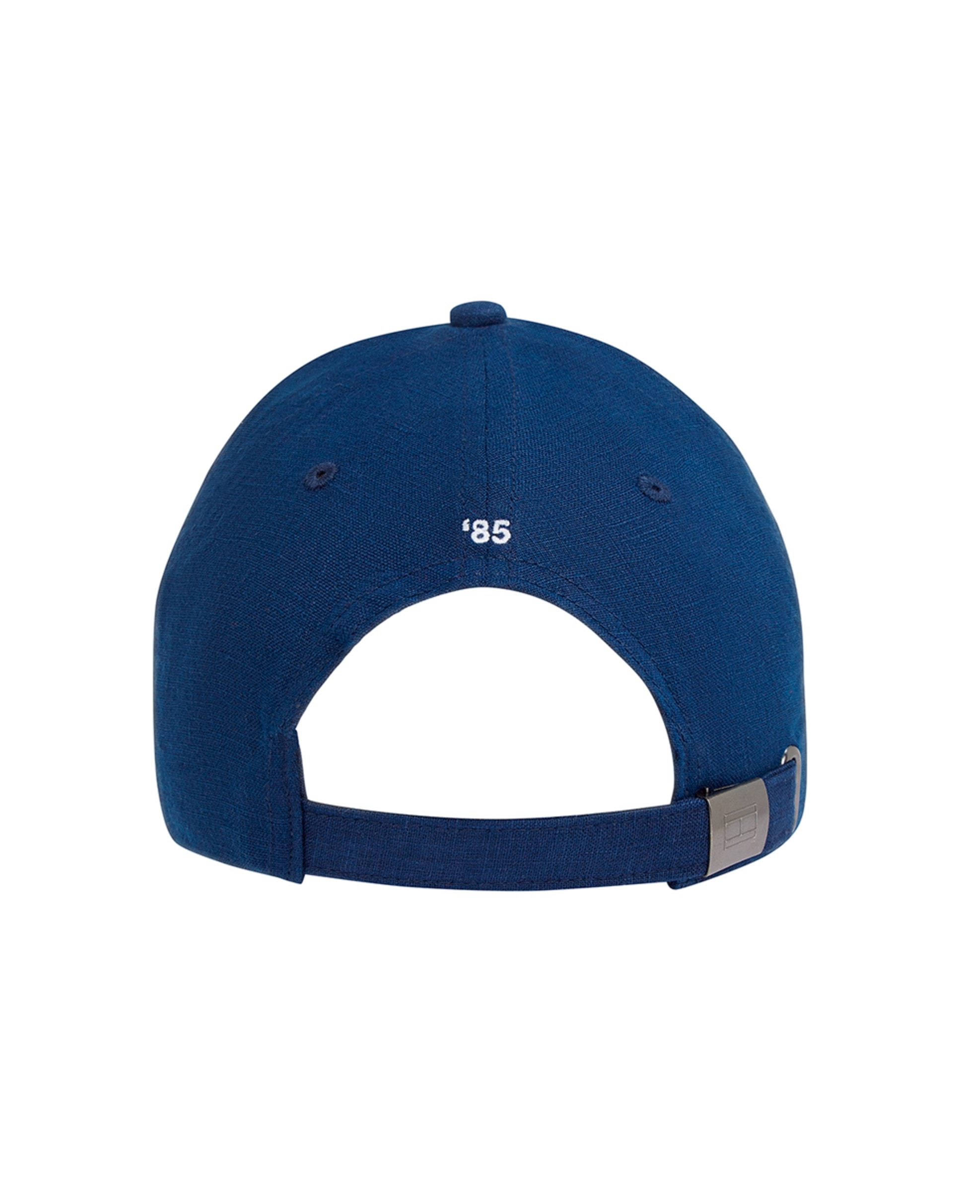 Boné de Algodão Liso com Branding Bordado Tamanhos Grandes Azul-3