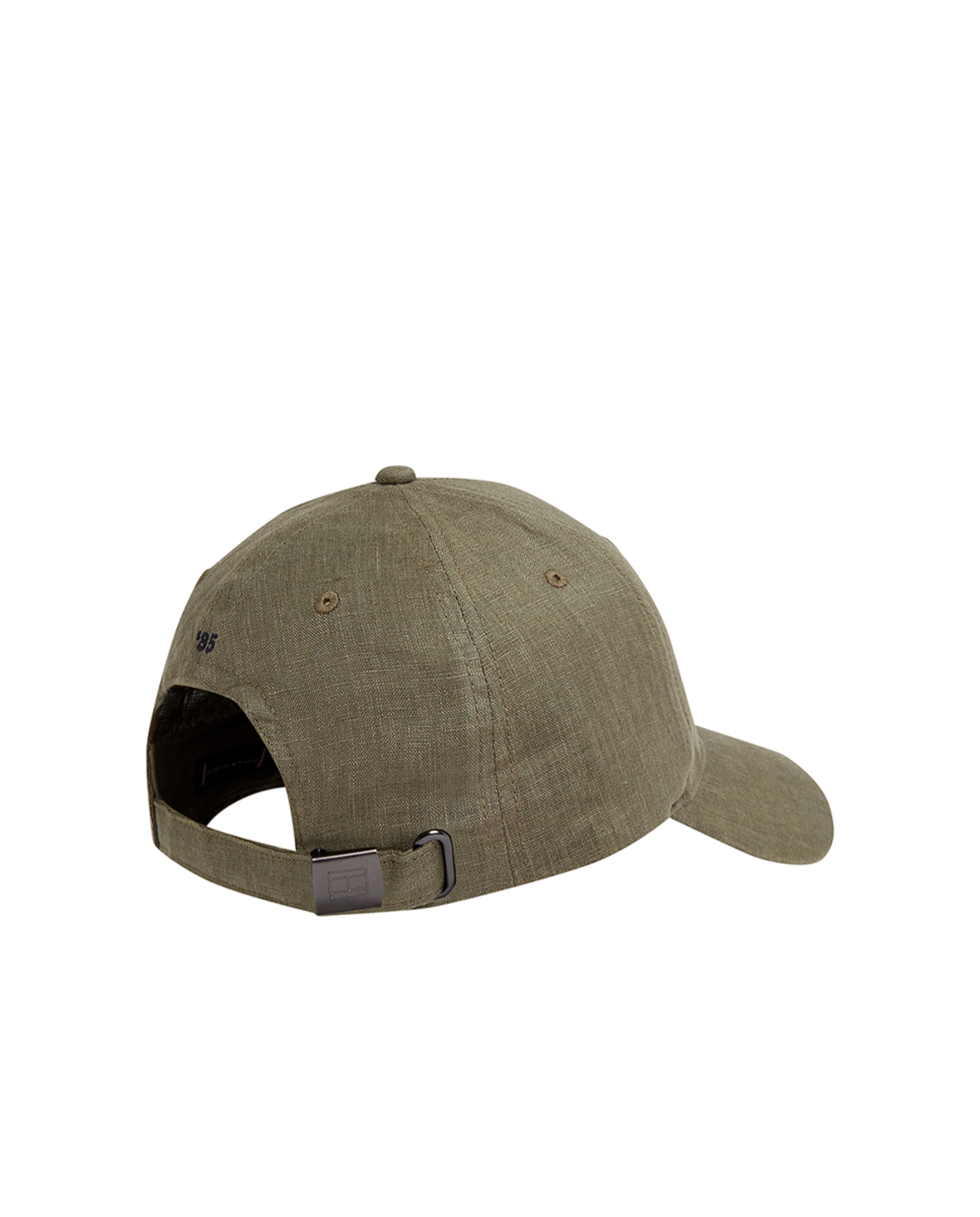 Boné de Linho Liso com Branding Bordado Tamanhos Grandes Verde-militar-2