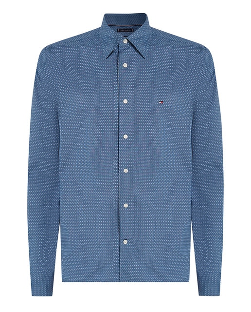 Imagem 0 de Camisa de Popelina com Mini Estampado Tamanhos Grandes
