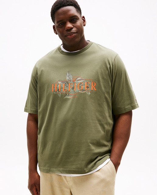 Imagem 0 de T-shirt de Manga Curta com Branding Estampado Tamanhos Grandes