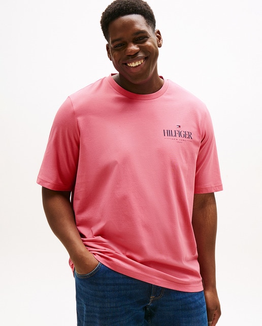 Imagem 0 de T-shirt de Manga Curta com Branding Combinado Tamanhos Grandes