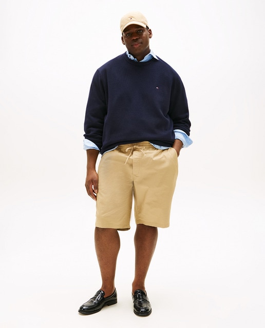 Imagem 0 de Bermudas Lisas com Detalhes da Marca Tamanhos Grandes