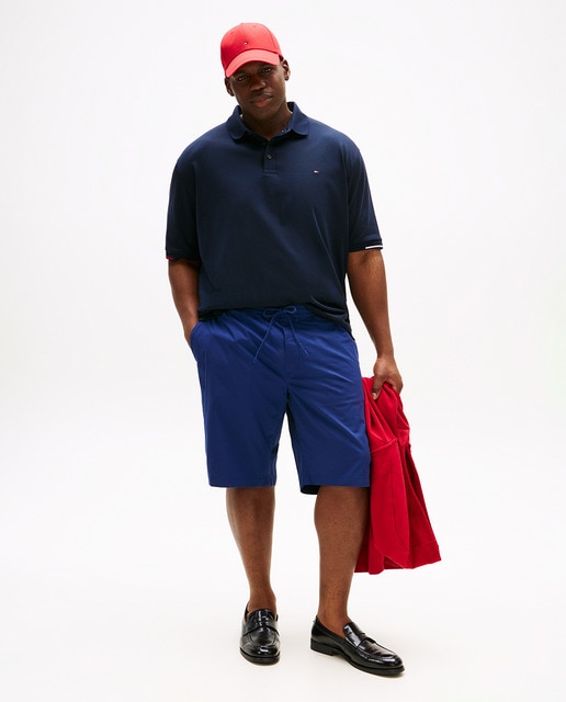 Imagem 0 de Bermudas Lisas com Detalhes da Marca Tamanhos Grandes