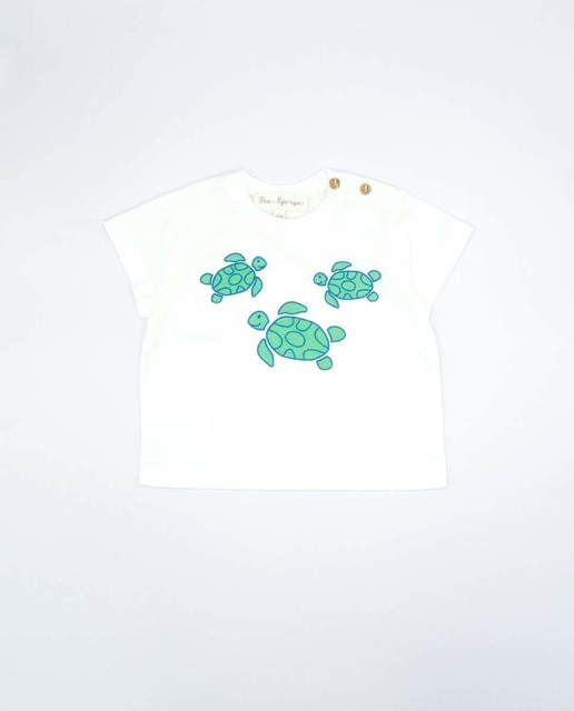 Imagen 0 de Camiseta blanca tortugas