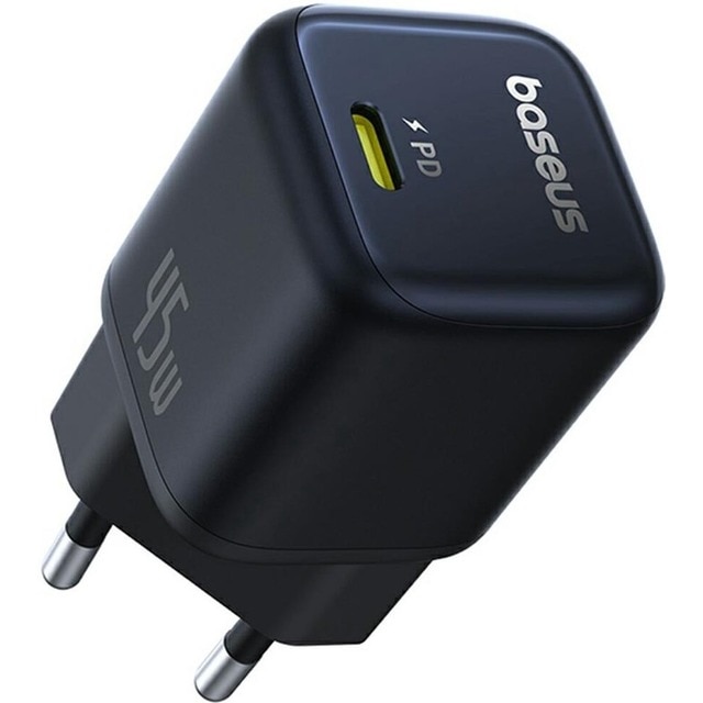 Imagem 0 de Carregador Baseus PicoGo GaN Fast Charger Ultra-Mini 45W USB-C - Preto