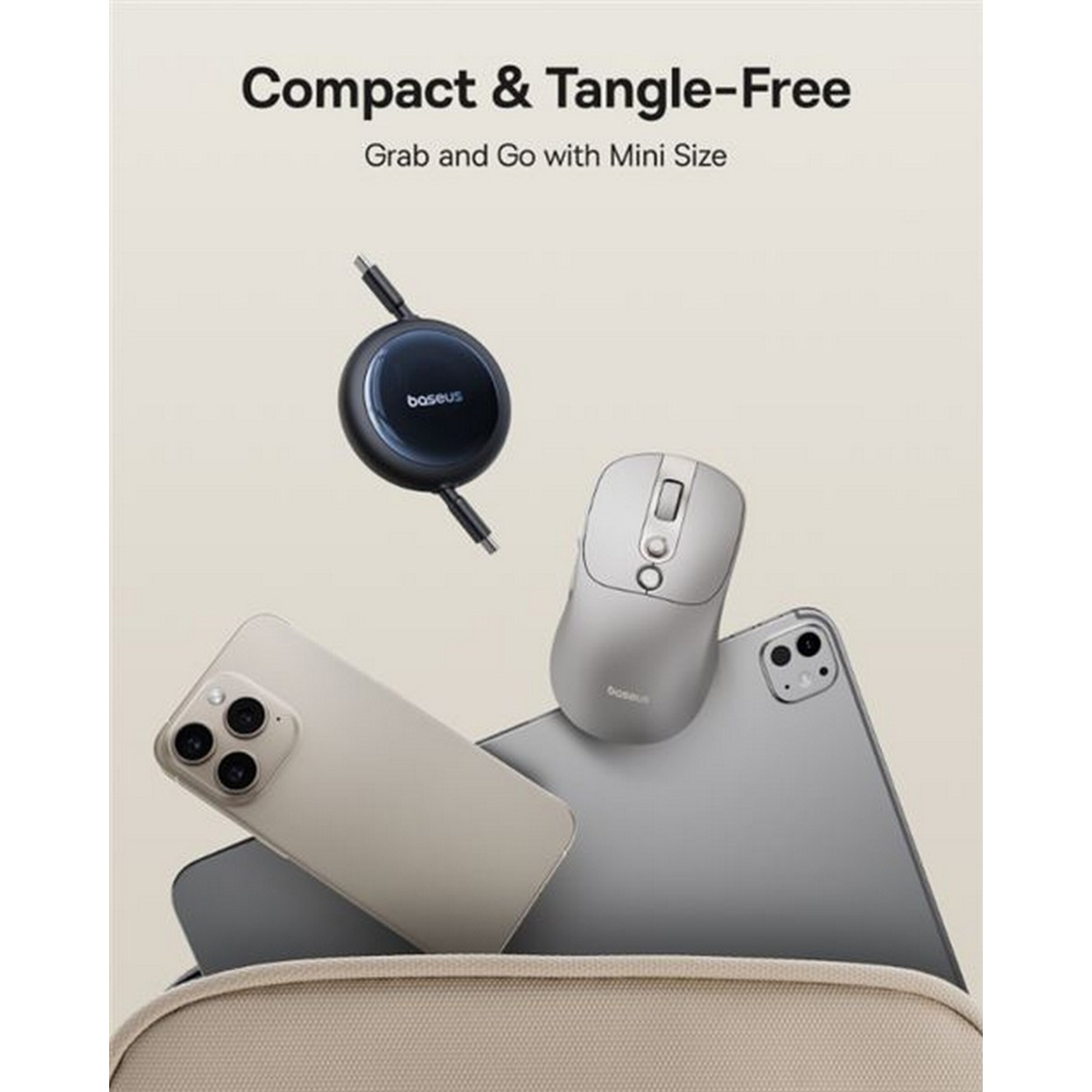 Cabo Compacto Baseus-Nomos de Carga Rápida USB-C a USB-C 100W 1,5m - Preto 8