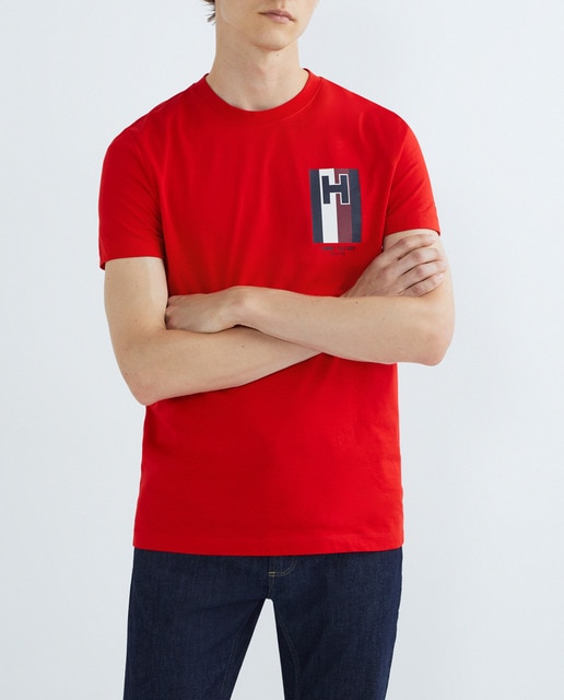 Imagen 0 de Camiseta de hombre de manga corta con logo en el pecho