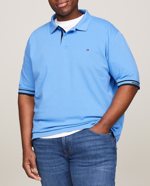 Imagen 0 de Polo de algodón orgánico manga corta de hombre tallas grandes