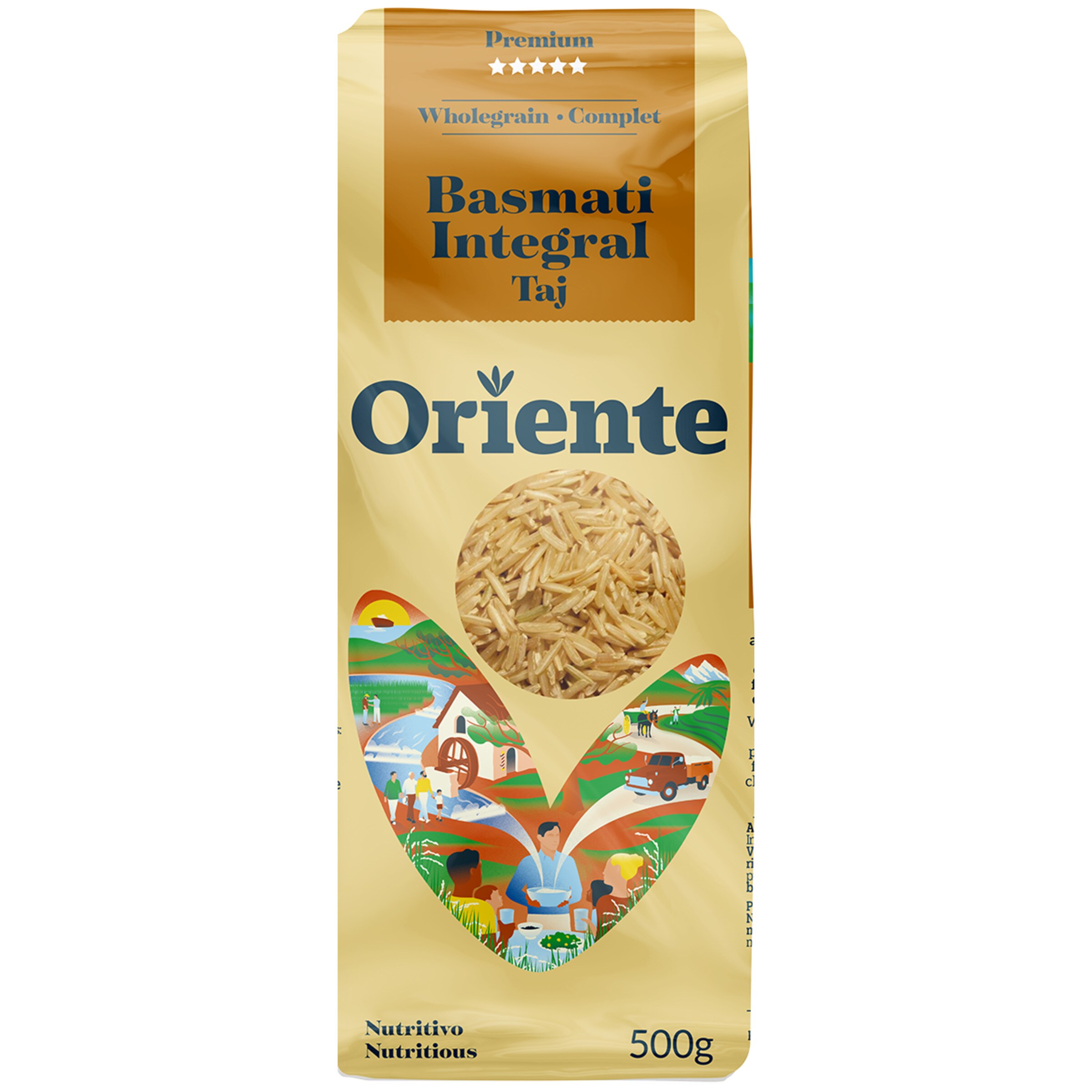 Arroz Basmati Integral embalagem 500 g