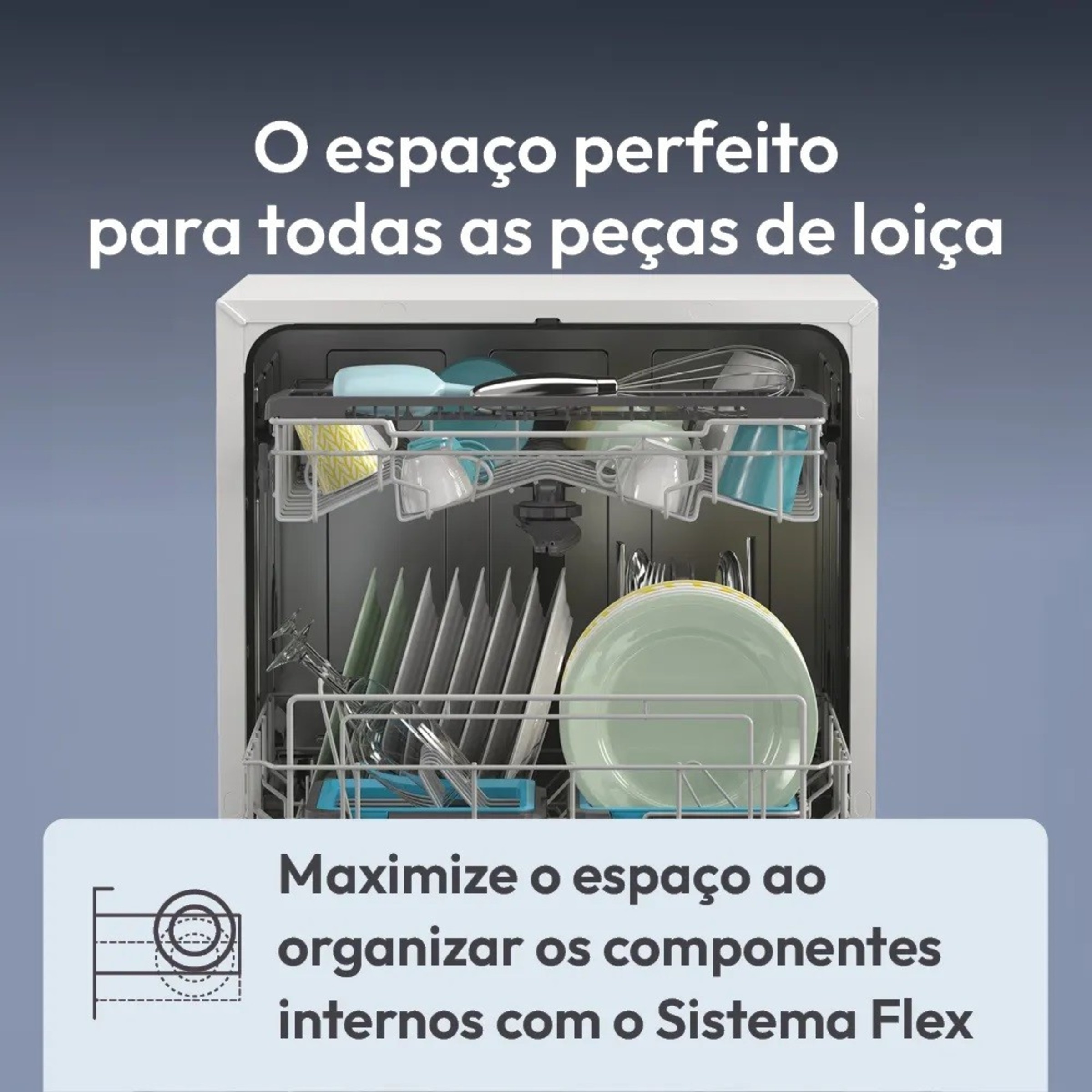 Máquina de Lavar Loiça Candy RapidÓ CP 8F9FFW Table Top, de 8 Conjuntos - Branco Branco-5