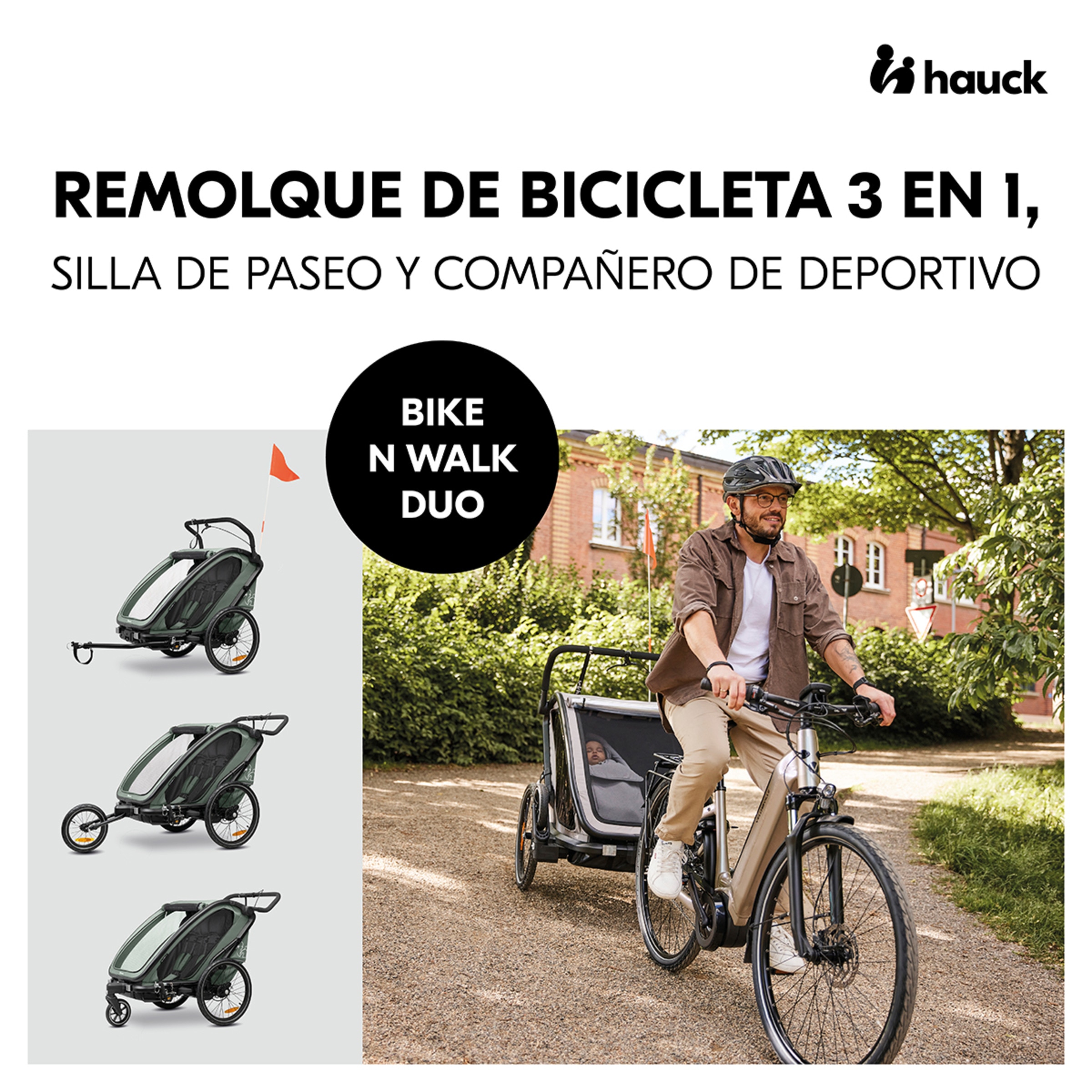 Cadeira de passeio Multifuncional Bike N Walk Duo Verde-escuro-2