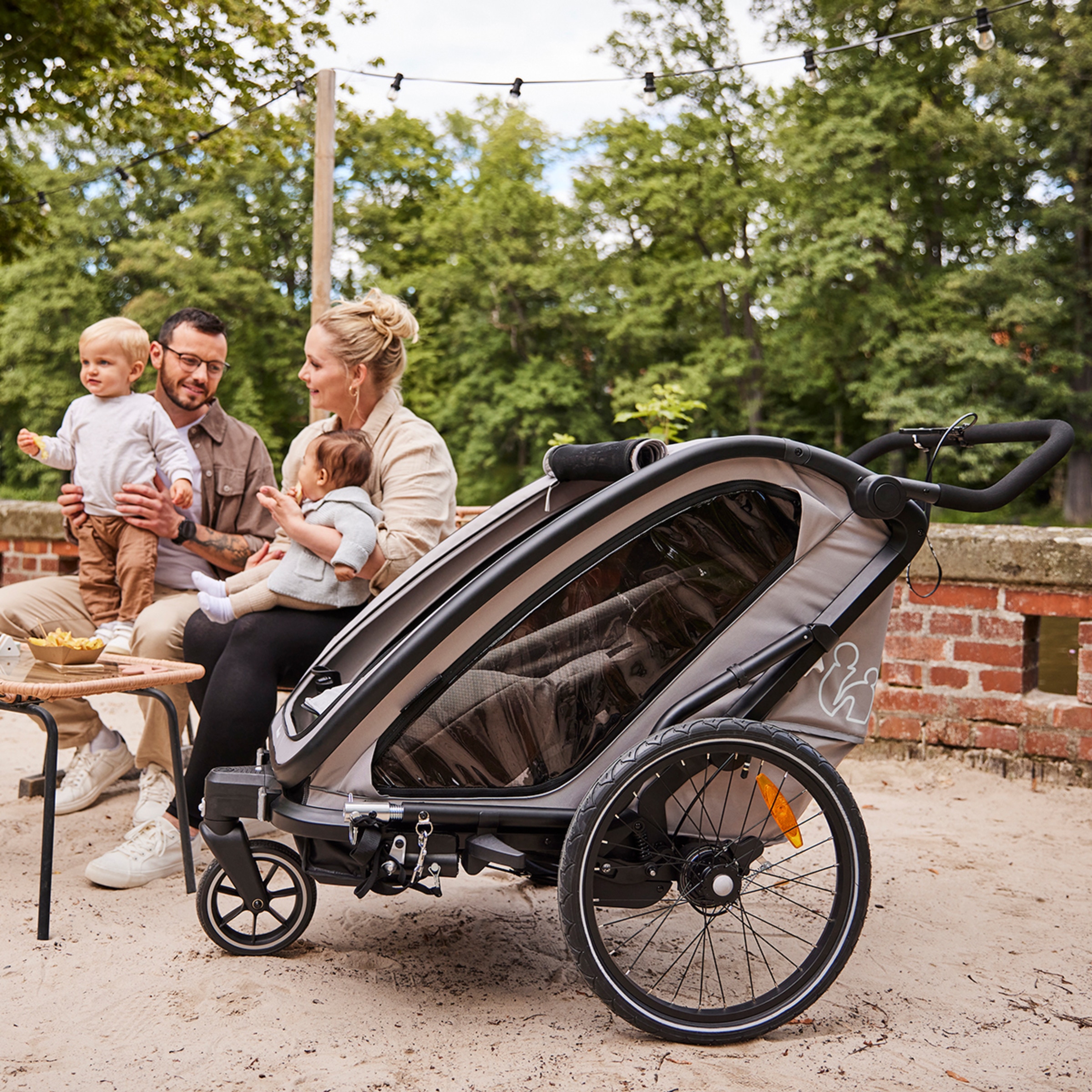 Cadeira de passeio Multifuncional Bike N Walk Duo Verde-escuro-17