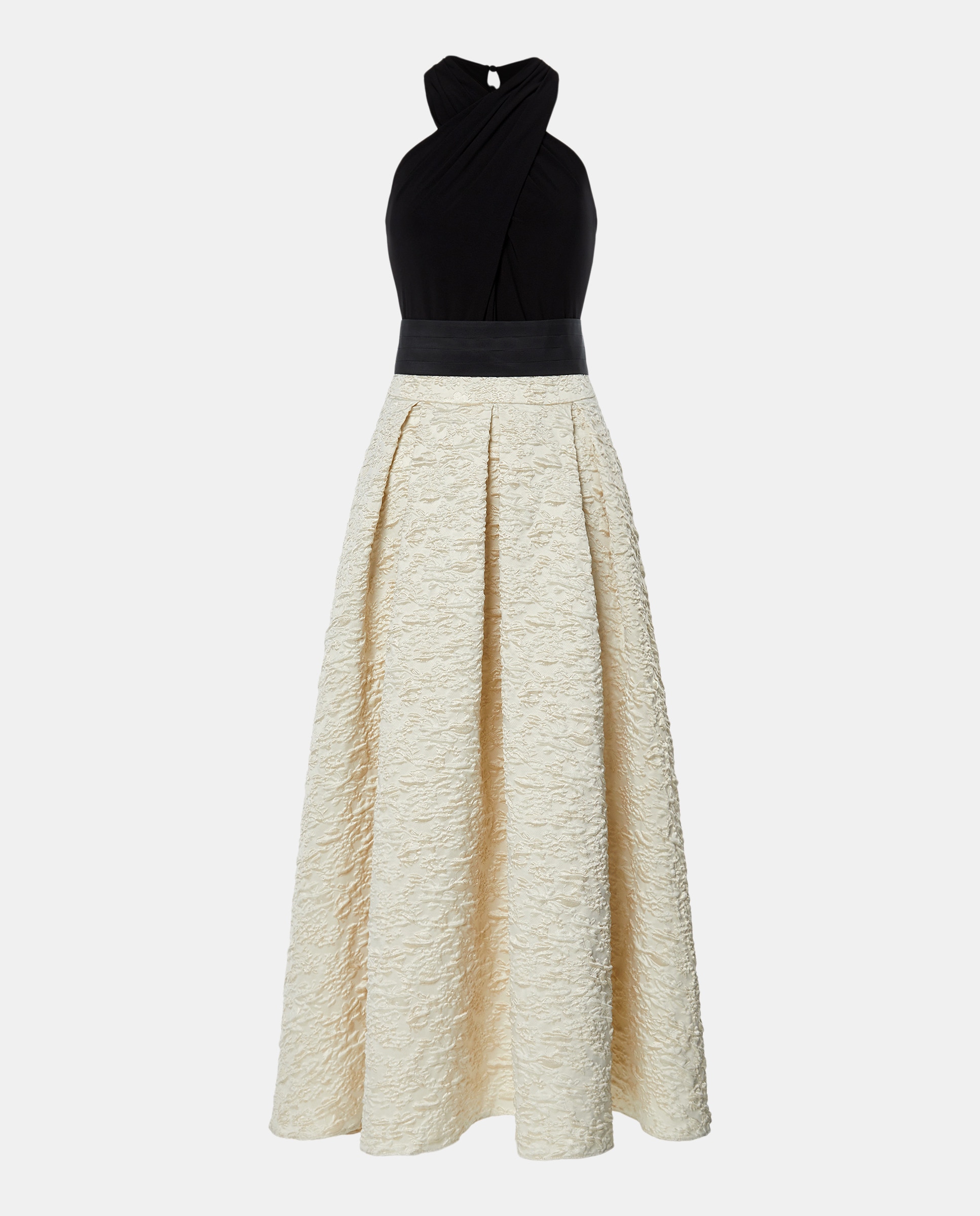 Vestido Comprido com Volume 120 Cru-4