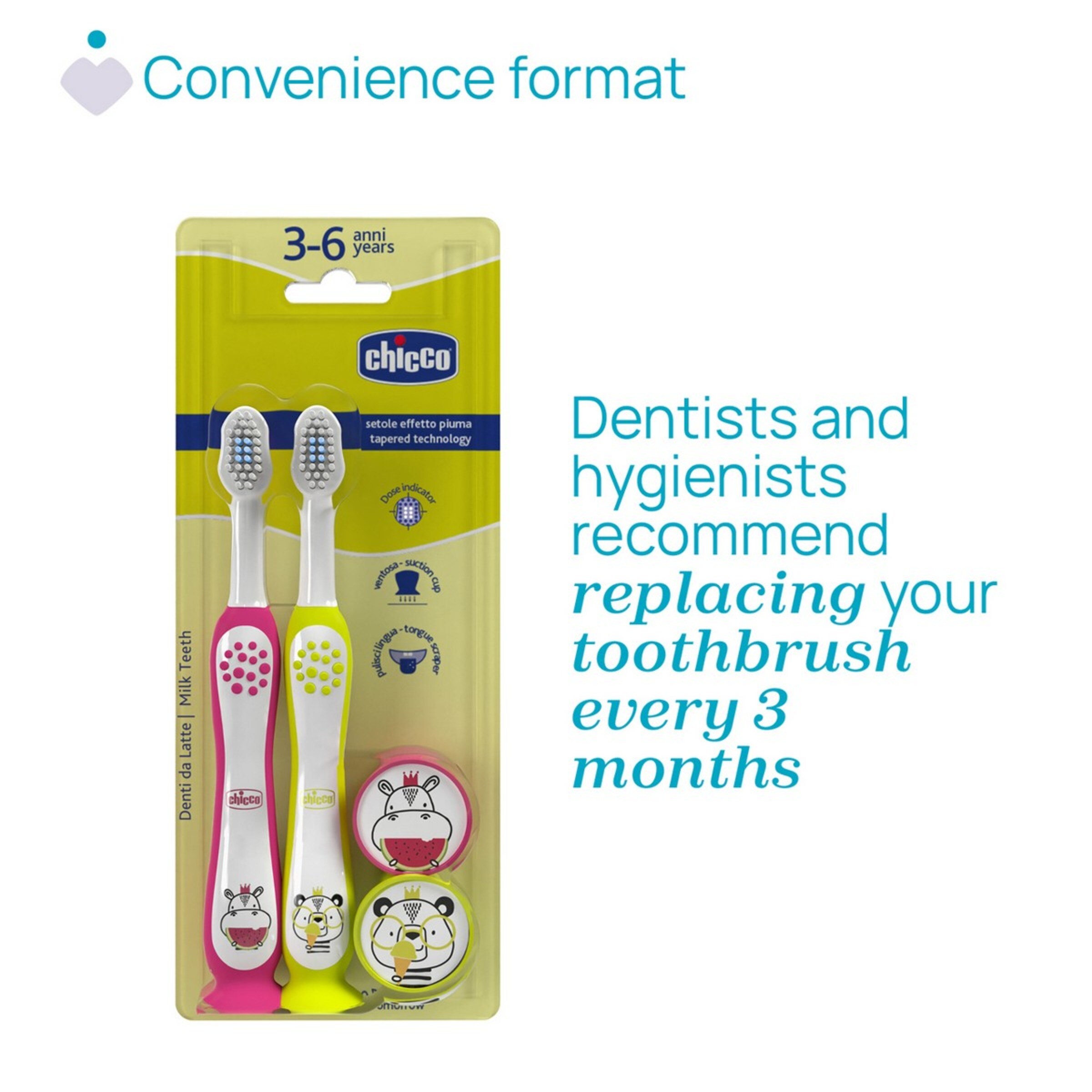 Escova de dentes Bipack 3-6Y 2
