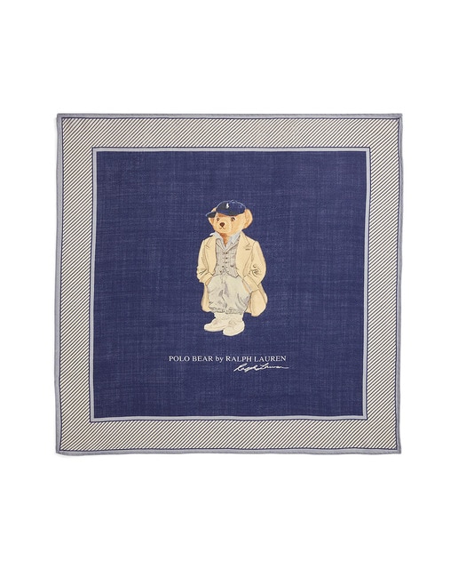 Imagem 0 de Lenço em Mistura de Lã e Seda com Polo Bear