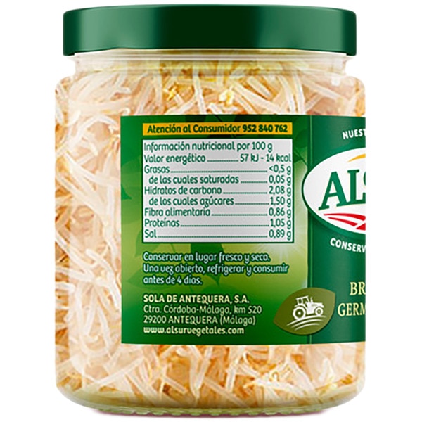 Sojasprossen Flacon 180 g netto Abtropfgewicht