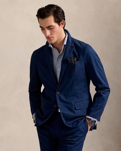 Imagen 0 de Chaqueta de traje de hombre Polo de algodón ultrasuave