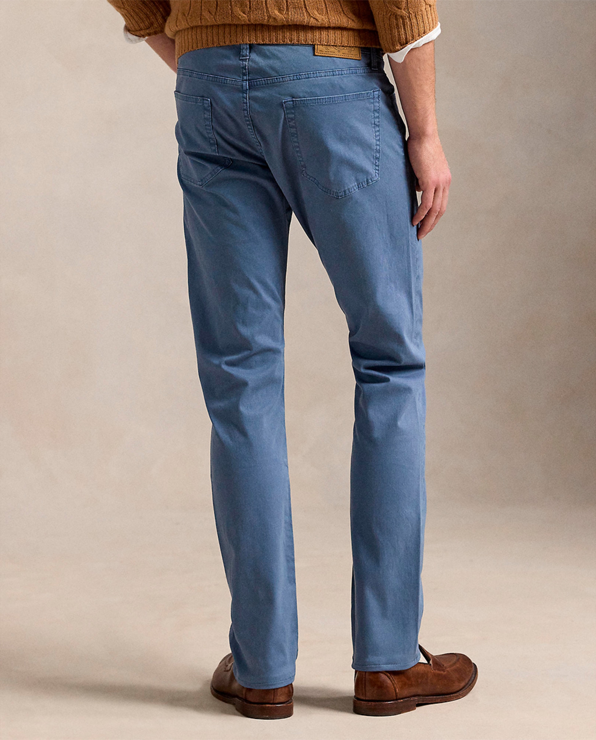 Calças Elásticas Sullivan Slim Fit Azul-porcelana-5