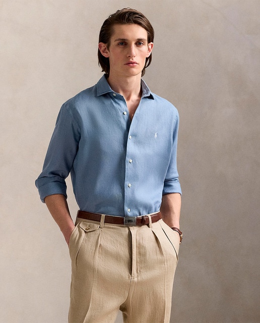 Imagen 0 de Camisa de hombre de lino Classic fit tallas grandes
