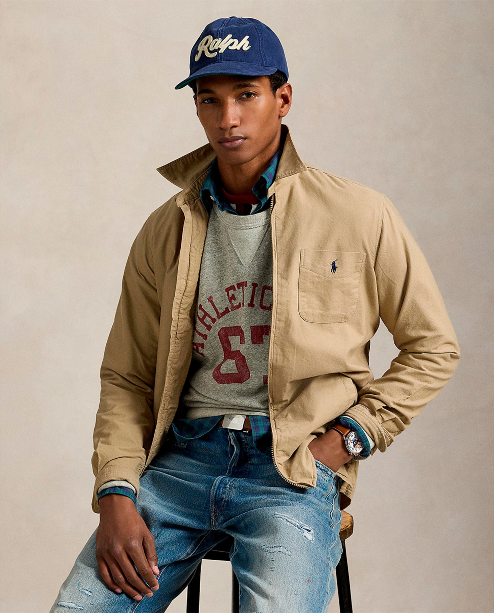 Sobrecamisa Oxford de hombre teñida en prenda · Polo Ralph Lauren