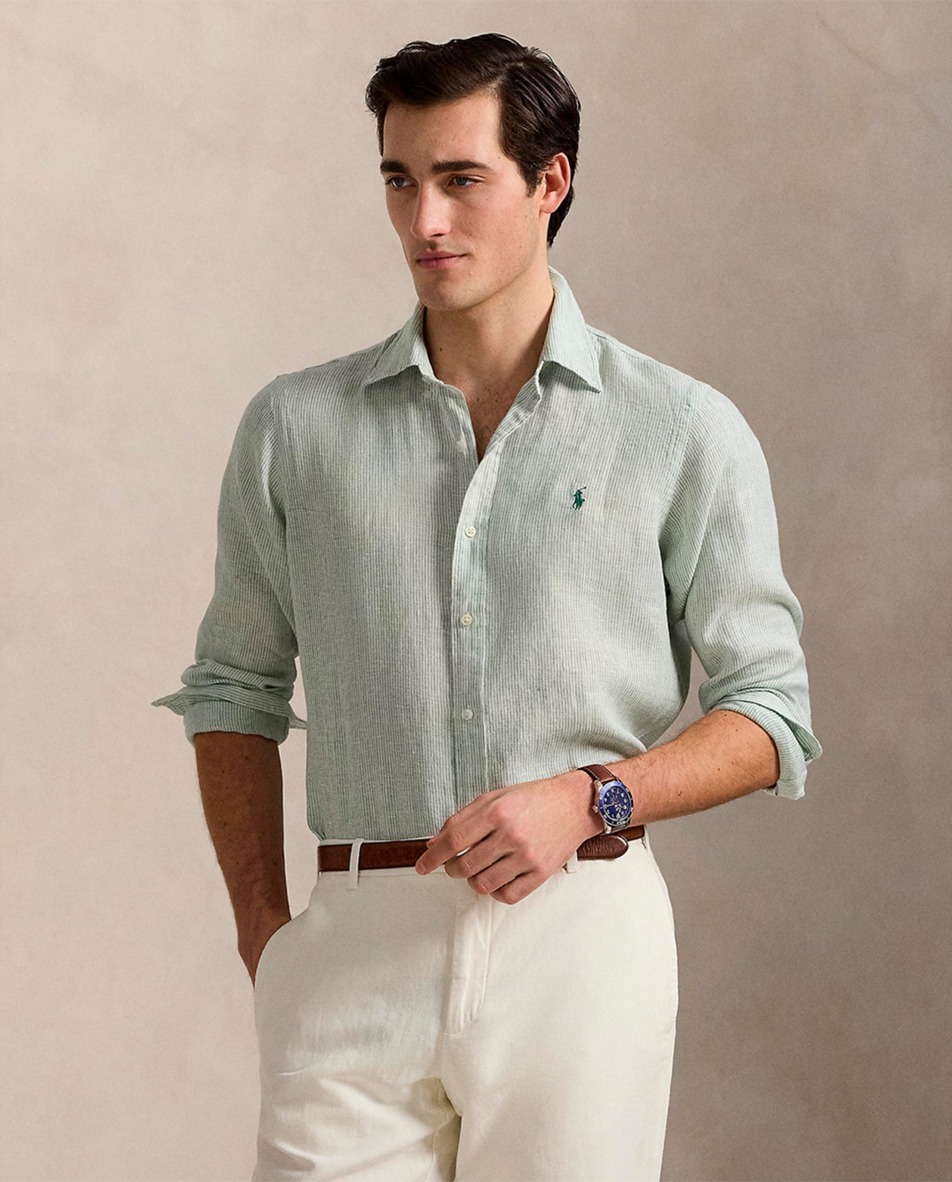 Camisa de hombre de lino Custom fit · Polo Ralph Lauren · El Corte