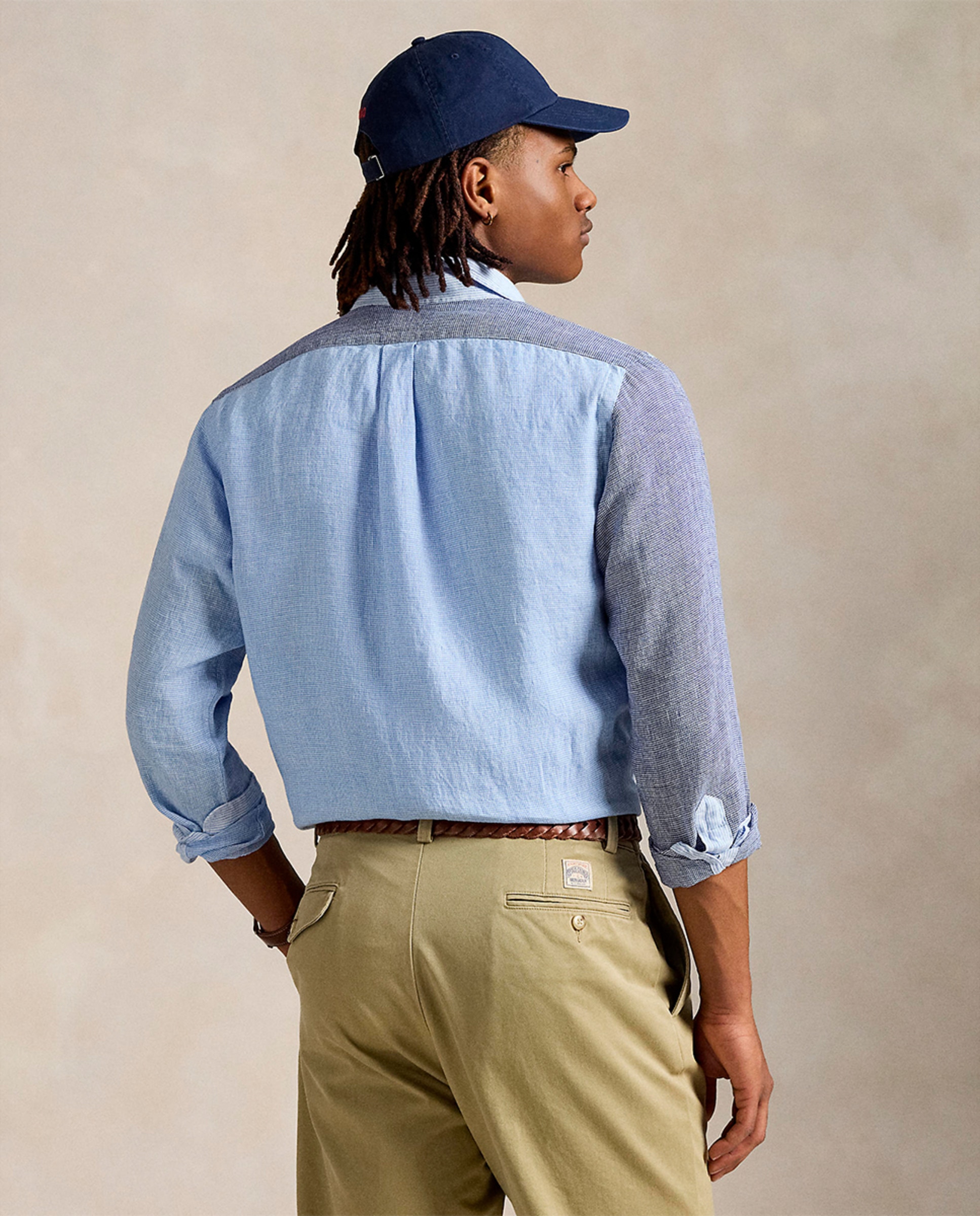 Camisa de Linho Fun Classic fit Azul-3